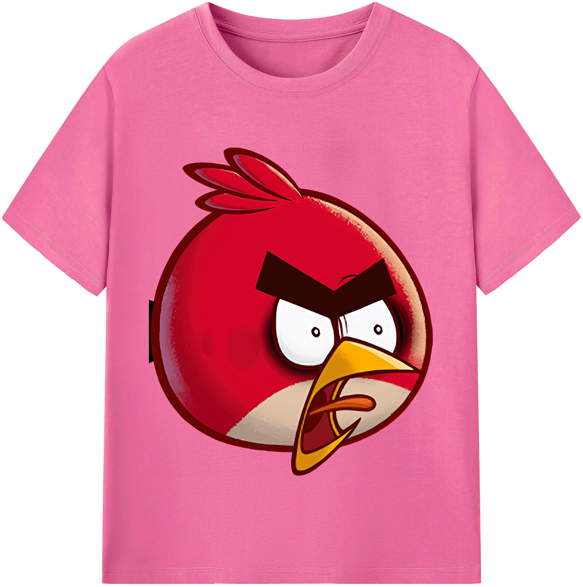 （画像用） Angry Birds アングリーバード レディースカジュアルプリントTシャツ（綿100％）